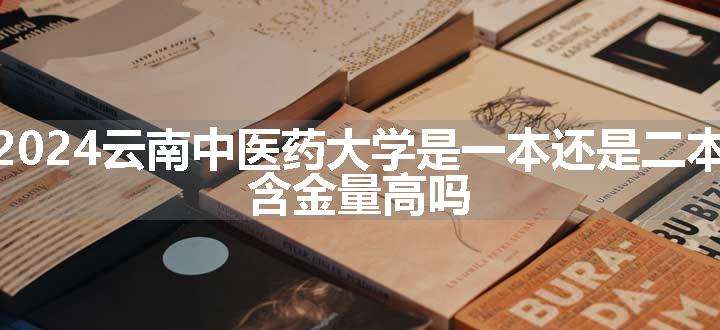 2024云南中医药大学是一本还是二本 含金量高吗