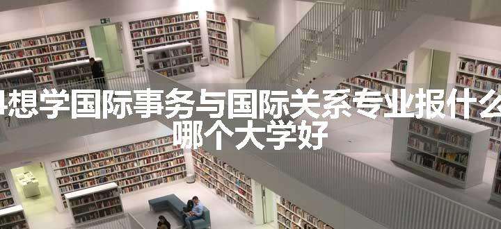 2024想学国际事务与国际关系专业报什么学校 哪个大学好