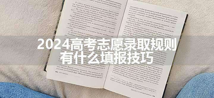 2024高考志愿录取规则 有什么填报技巧