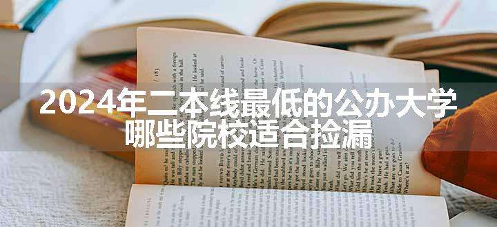 2024年二本线最低的公办大学 哪些院校适合捡漏