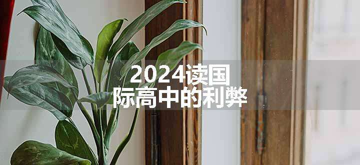 2024读国际高中的利弊