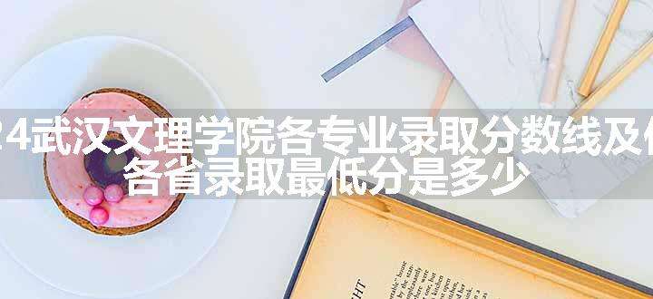 2024武汉文理学院各专业录取分数线及位次 各省录取最低分是多少