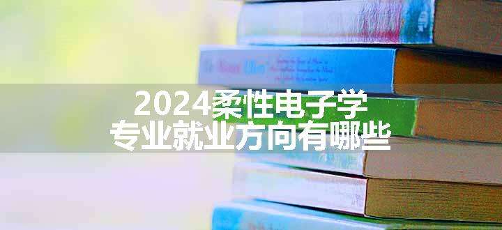 2024柔性电子学专业就业方向有哪些