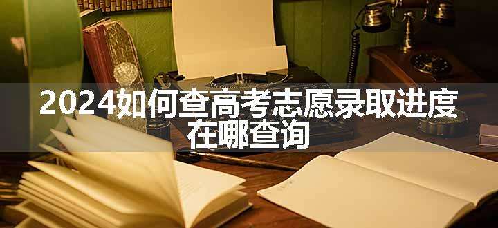 2024如何查高考志愿录取进度 在哪查询