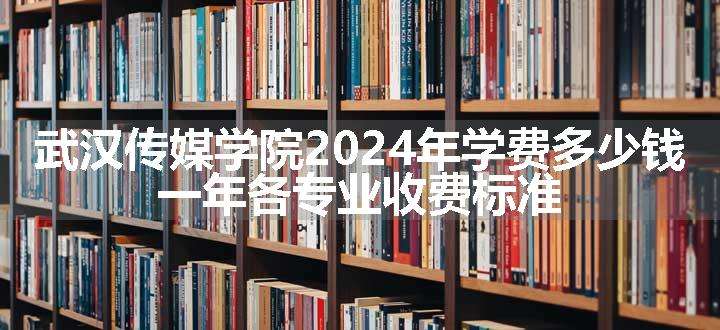 武汉传媒学院2024年学费多少钱 一年各专业收费标准