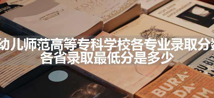 2024湖北幼儿师范高等专科学校各专业录取分数线及位次 各省录取最低分是多少