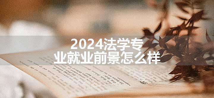 2024法学专业就业前景怎么样