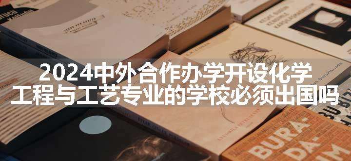 2024中外合作办学开设化学工程与工艺专业的学校必须出国吗