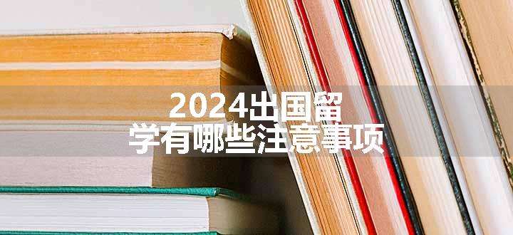 2024出国留学有哪些注意事项