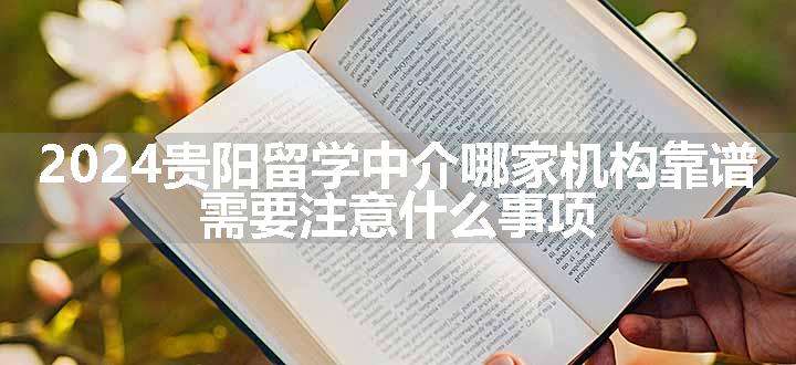 2024贵阳留学中介哪家机构靠谱 需要注意什么事项