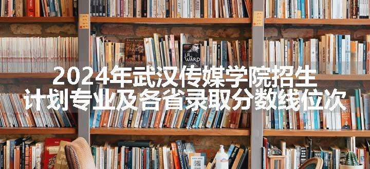 2024年武汉传媒学院招生计划专业及各省录取分数线位次