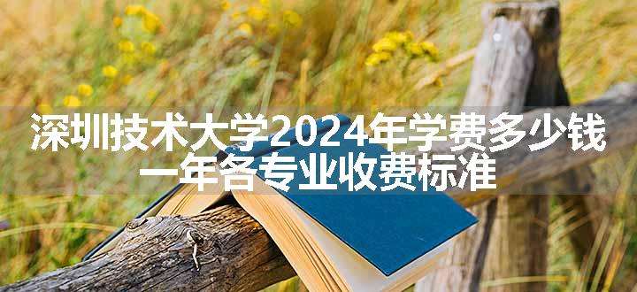 深圳技术大学2024年学费多少钱 一年各专业收费标准