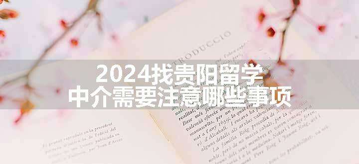 2024找贵阳留学中介需要注意哪些事项