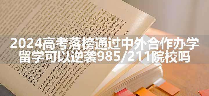 2024高考落榜通过中外合作办学留学可以逆袭985/211院校吗