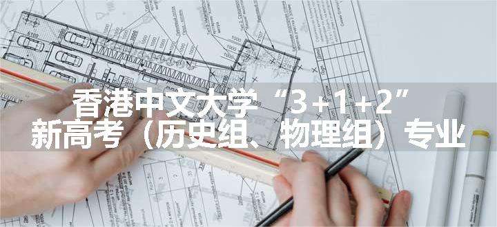 香港中文大学“3+1+2”新高考（历史组、物理组）专业