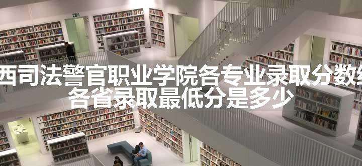 2024江西司法警官职业学院各专业录取分数线及位次 各省录取最低分是多少