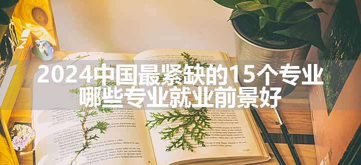 2024中国最紧缺的15个专业 哪些专业就业前景好