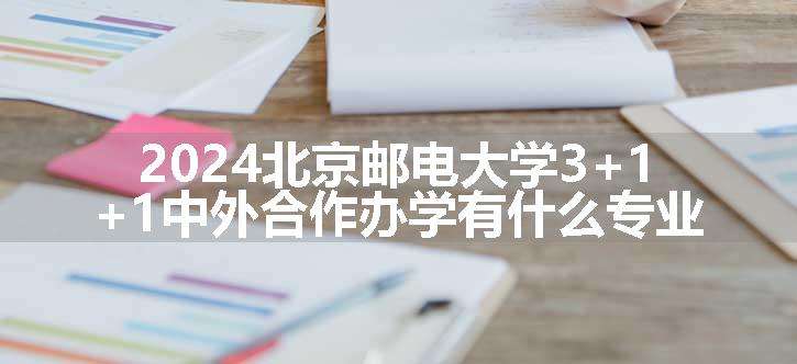 2024北京邮电大学3+1+1中外合作办学有什么专业