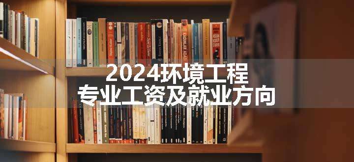 2024环境工程专业工资及就业方向