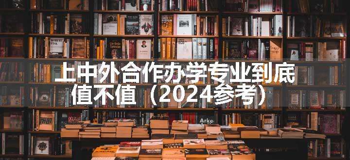 上中外合作办学专业到底值不值（2024参考）