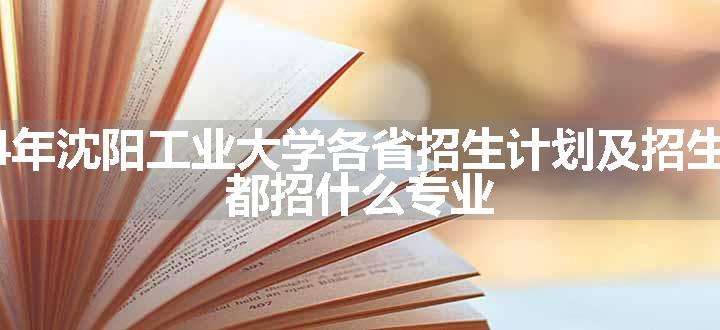 2024年沈阳工业大学各省招生计划及招生人数 都招什么专业