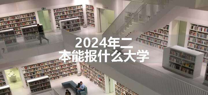 2024年二本能报什么大学