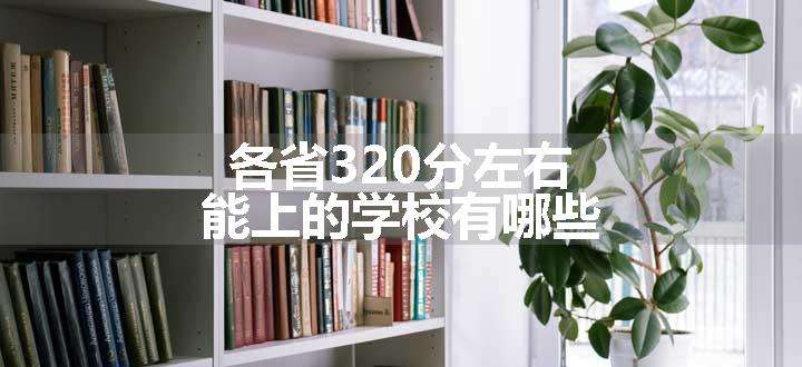 各省320分左右能上的学校有哪些