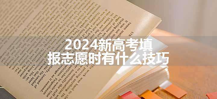 2024新高考填报志愿时有什么技巧