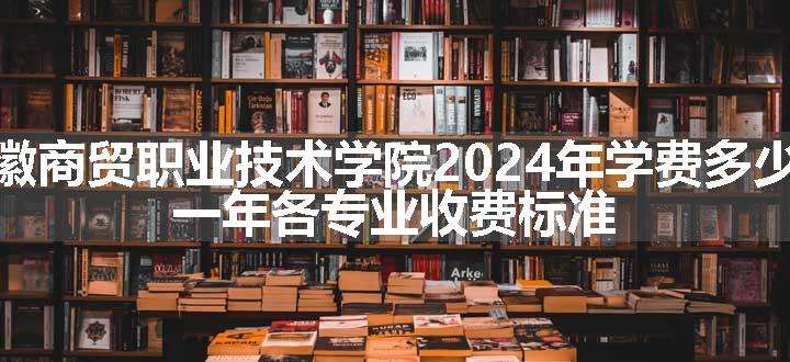 安徽商贸职业技术学院2024年学费多少钱 一年各专业收费标准