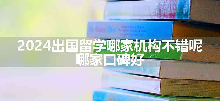 2024出国留学哪家机构不错呢 哪家口碑好