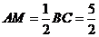 在直三棱柱ABC﹣A1B1C1中，已知AB⊥AC，AA1＝BC＝5．M是BC中点，则直线A1M与平面AB...