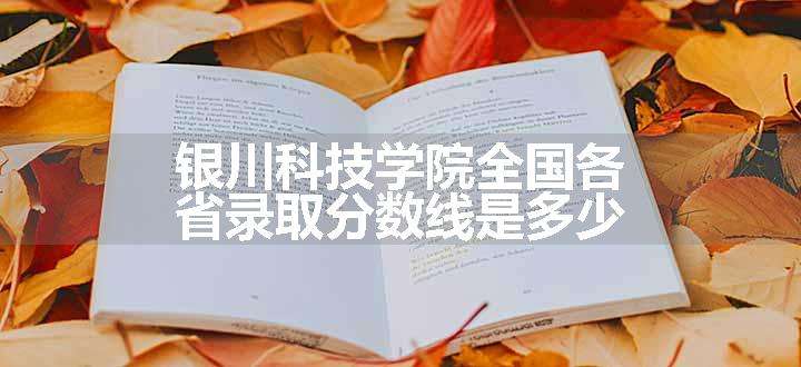 银川科技学院全国各省录取分数线是多少