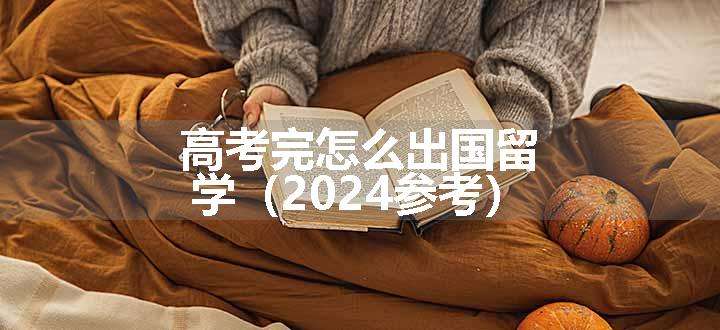 高考完怎么出国留学（2024参考）