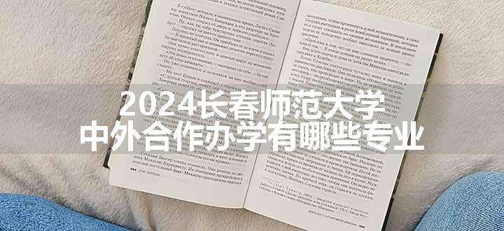 2024长春师范大学中外合作办学有哪些专业