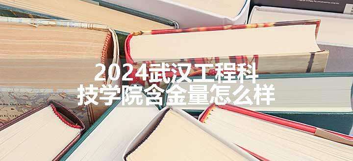 2024武汉工程科技学院含金量怎么样