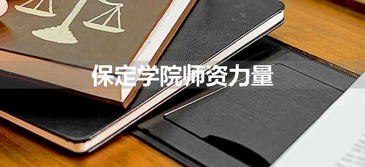 保定学院师资力量