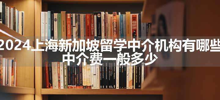 2024上海新加坡留学中介机构有哪些 中介费一般多少