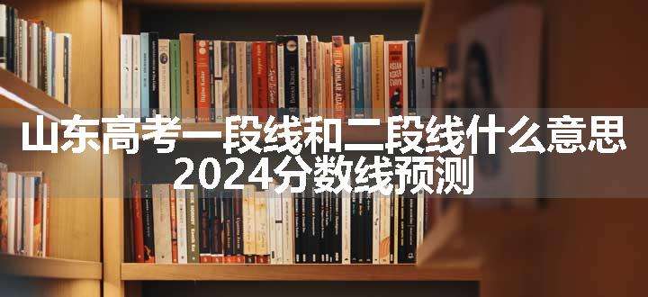 山东高考一段线和二段线什么意思 