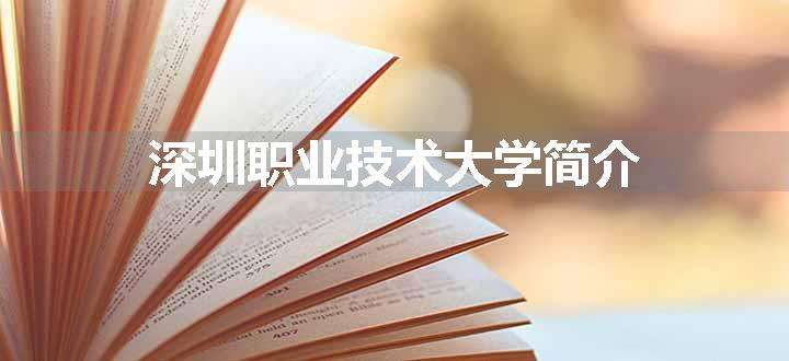 深圳职业技术大学简介