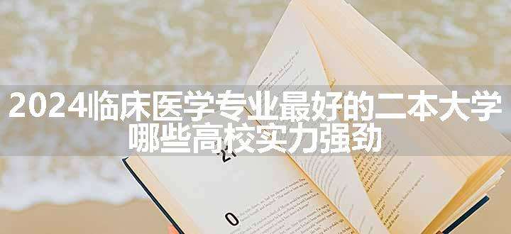 2024临床医学专业最好的二本大学