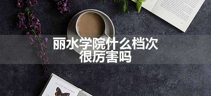 丽水学院什么档次 很厉害吗