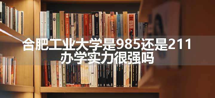 合肥工业大学是985还是211