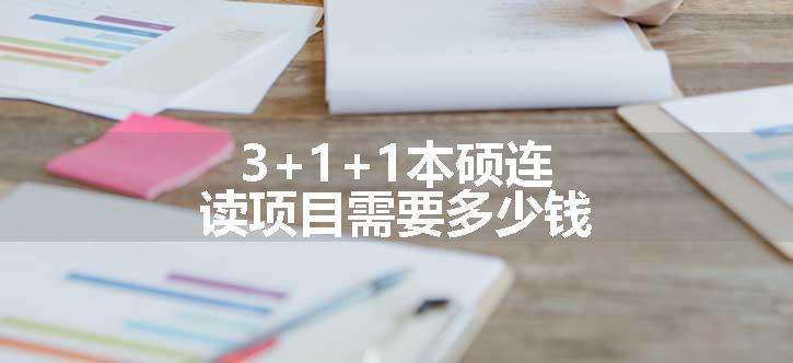 3+1+1本硕连读项目需要多少钱