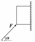 如图所示，物体质量为m，靠在粗糙的竖直墙上，物体与墙之间的动摩擦因数为μ，若要使物体沿着墙向下匀速运动，...