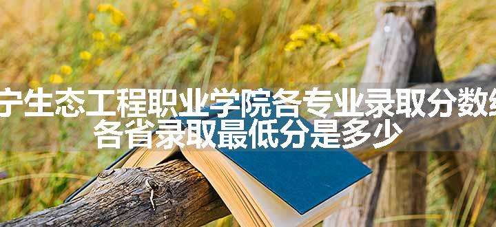 2024辽宁生态工程职业学院各专业录取分数线及位次 各省录取最低分是多少