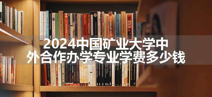 2024中国矿业大学中外合作办学专业学费多少钱