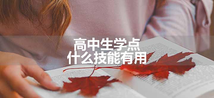 高中生学点什么技能有用