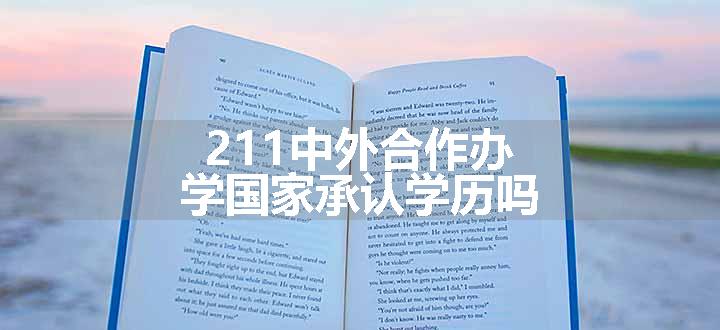 211中外合作办学国家承认学历吗