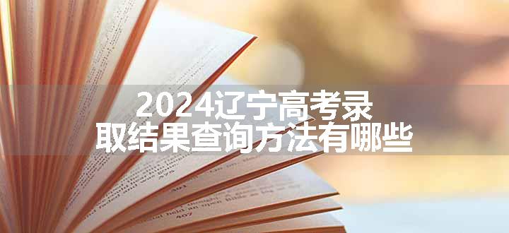 2024辽宁高考录取结果查询方法有哪些