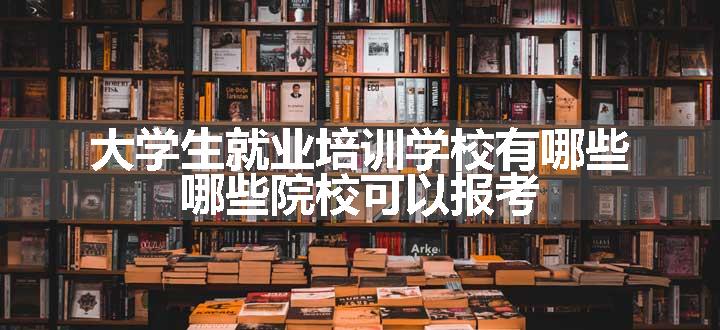 大学生就业培训学校有哪些 哪些院校可以报考